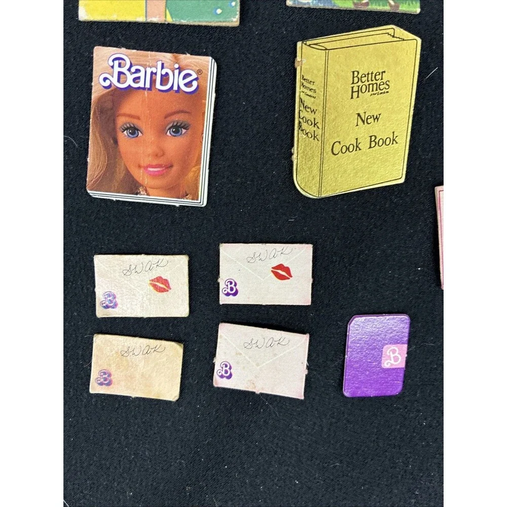 Barbie Doll House Accessories Vtg to Modern Lot Tammy Tressy Book Record TV Dish
